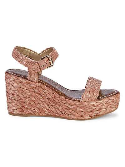 Shop Sam Edelman Deena Wedge Espadrille Sandals In Pink