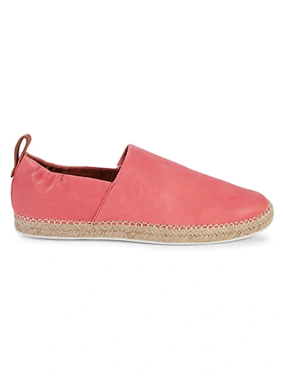 Shop Gentle Souls Lana Leather Espadrille Flats In Bright Pink