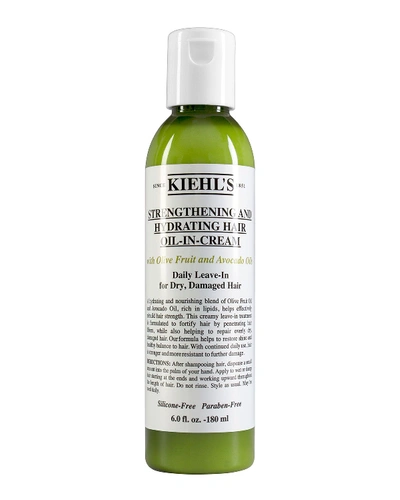 Shop Kiehl's Since 1851 6 Oz. Strengthening And Hydrating Hair Oil-in-cream