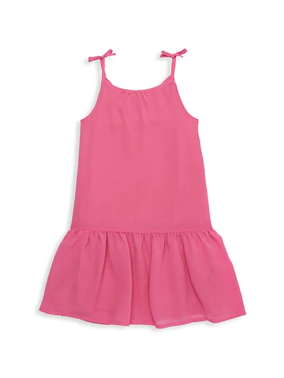 Shop Andy & Evan Little Girl's Flounce Dress In Bright Pink