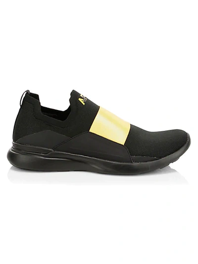 Shop Apl Athletic Propulsion Labs Techloom Bliss Sneakers In Black Racing Yellow