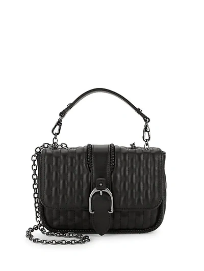 Shop Longchamp Amazone Quilted Chain-trim Leather Shoulder Bag In Black