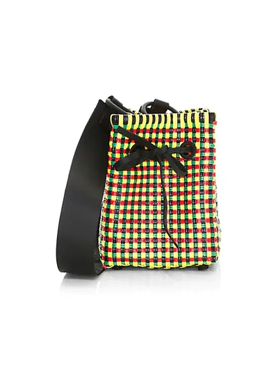 Shop Truss Medium Square Bucket Bag In Black Multi