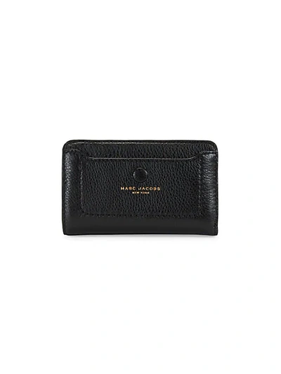 Shop Marc Jacobs Empire City Compact Leather Wallet In Ballet