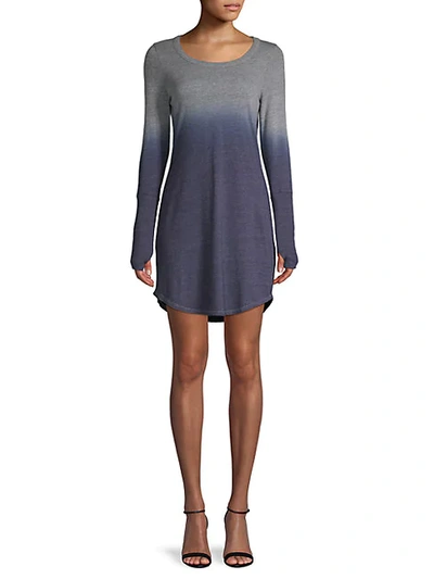 Shop Chaser Ombré Mini Dress In Navy Ombre