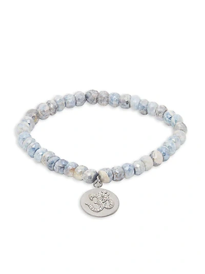 Shop Bavna Sterling Silver, Coated Sapphire & Diamond Bead Bracelet
