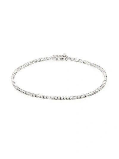 Shop Saks Fifth Avenue 14k White Gold & Diamond Bracelet