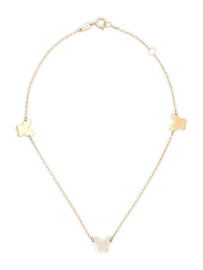 Shop Saks Fifth Avenue 14k Yellow Gold Butterfly Anklet