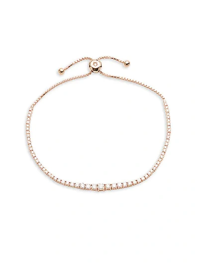 Shop Saks Fifth Avenue 14k Rose Gold & Diamond Bracelet