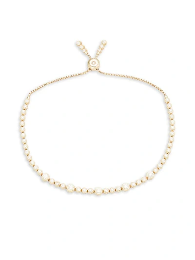 Shop Saks Fifth Avenue 14k Yellow Gold & Diamond Bracelet