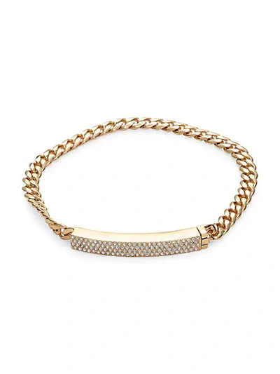 Shop Adriana Orsini Goldtone & Crystal Chain Bracelet