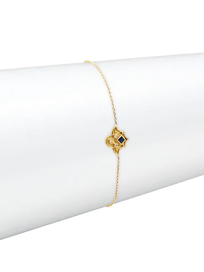 Shop Legend Amrapali 18k Yellow Gold, Sapphire & Diamond Clown Bracelet