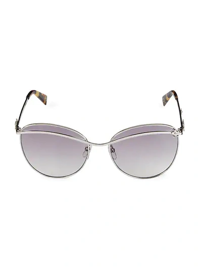 Shop Marc Jacobs 59mm Aviator Sunglasses In Silver