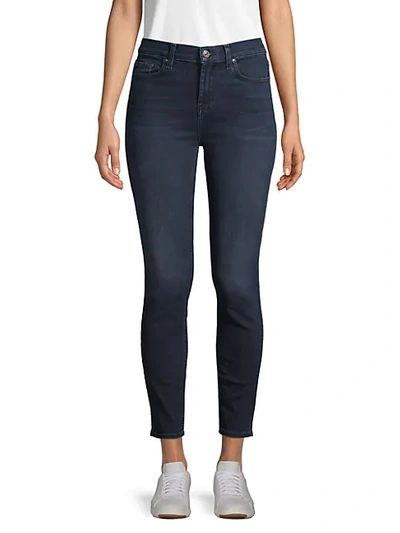 7 For All Mankind Women's Gwenevere High-waist Ankle Skinny Jeans In Blue  Santiago | ModeSens