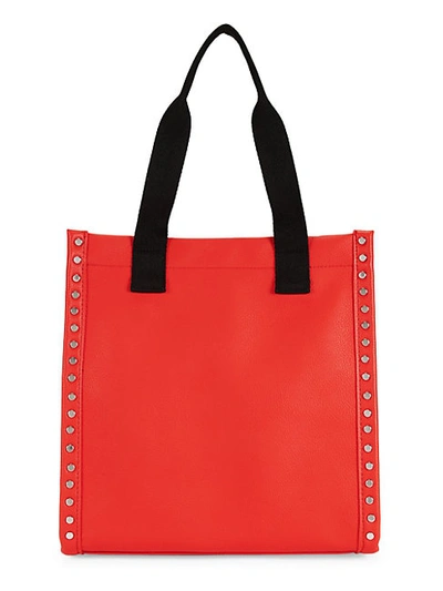 Shop French Connection Fina Studded Tote Bag In Flame