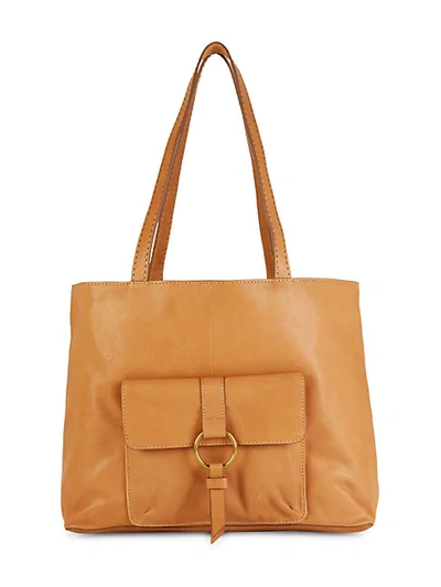 Shop Frye Leather Tote In Tan