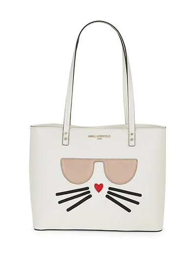 Shop Karl Lagerfeld Maybelle Cat Tote In French Blue