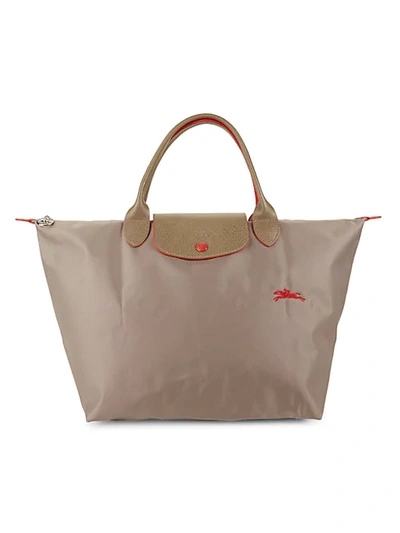 Shop Longchamp Le Pliage Club Nylon Tote In Tan