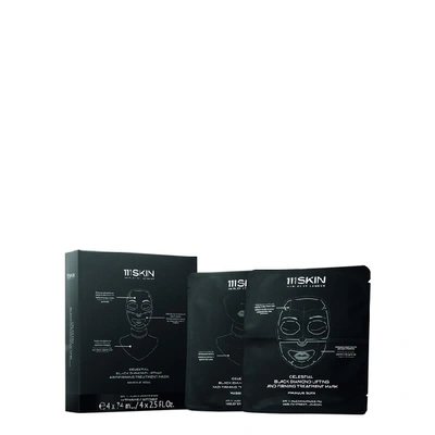 Shop 111skin Celestial Black Facial Diamond Lifting And Firming Mask - Set Of 4