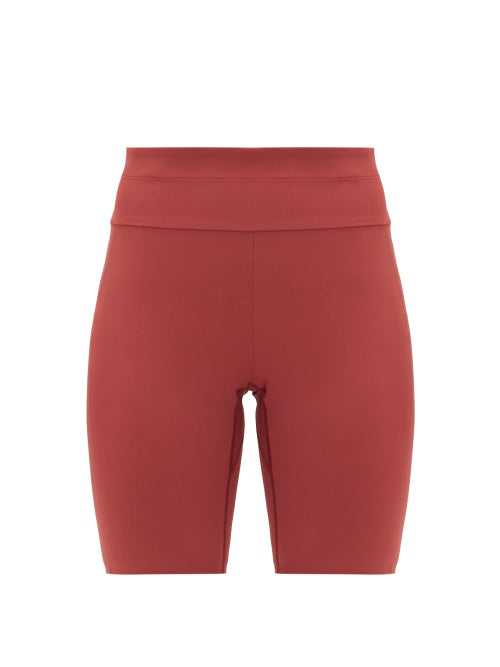 burgundy cycling shorts