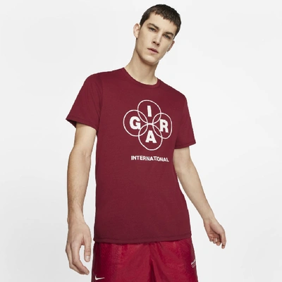 Shop Nike X Gyakusou Men's Running T-shirt In Red