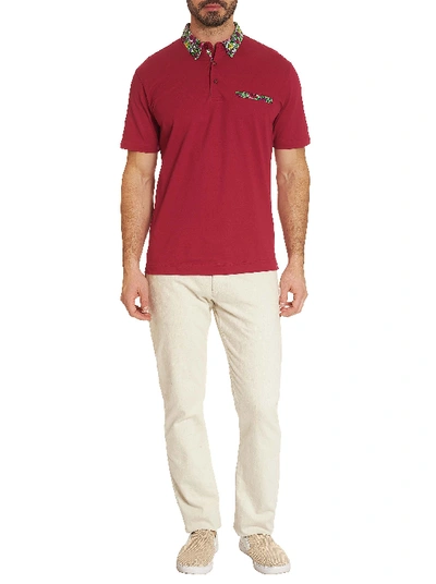 Shop Robert Graham Rosso Polo In Berry