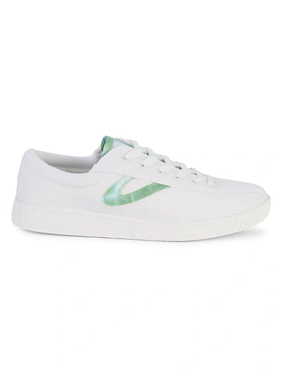Shop Tretorn Nytlite40plus Low-top Sneakers In White Green