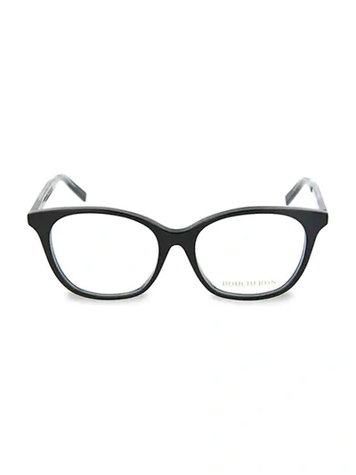 Shop Boucheron 50mm Square Optical Glasses In Black