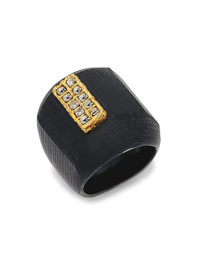 Shop Alexis Bittar 10k Goldplated, Lucite & Crystal Ring