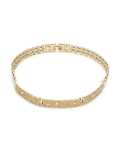 Shop Alexis Bittar 10k Goldplated & Crystal Bracelet