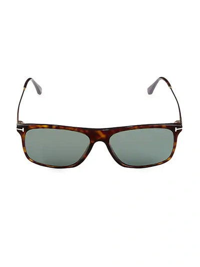 Shop Tom Ford 57mm Square Sunglasses In Havana