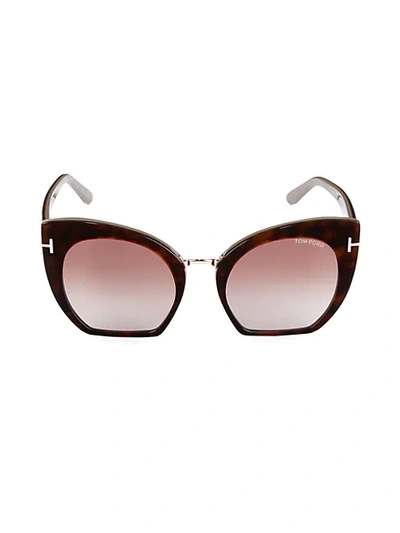 Shop Tom Ford 55mm Cat Eye Sunglasses In Havana