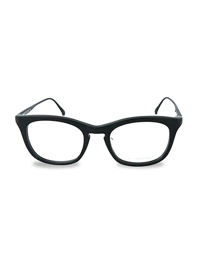 Shop Bottega Veneta 49mm Square Optical Glasses In Black