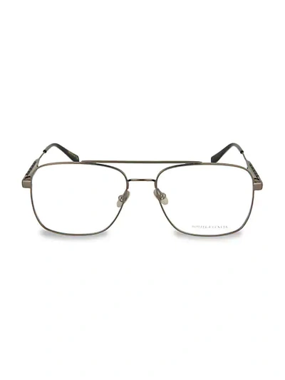 Shop Bottega Veneta 58mm Aviator Optical Glasses In Grey