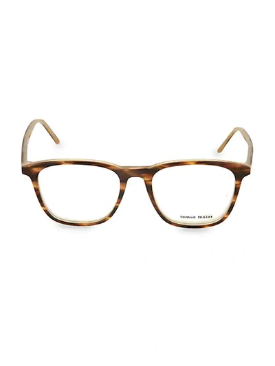 Shop Tomas Maier 51mm Square Glasses In Brown