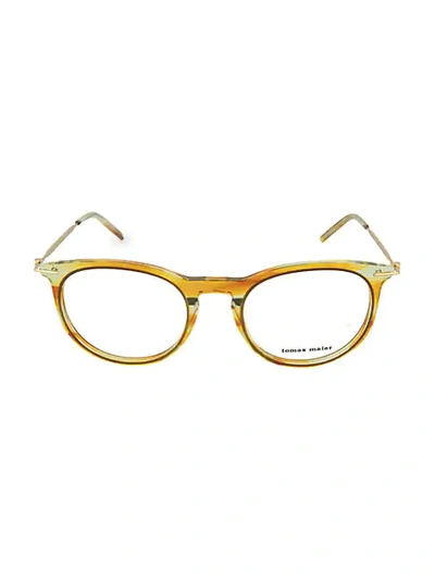 Shop Tomas Maier 50mm Round Glasses In Gold