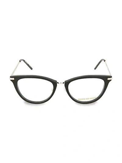 Shop Boucheron Women's 51mm Oval Optical Glasses In Black