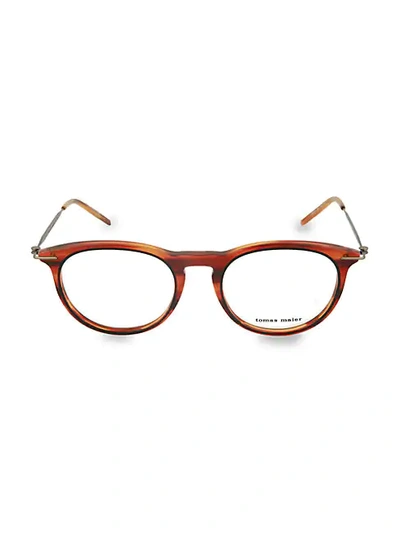 Shop Tomas Maier 50mm Round Glasses In Havana