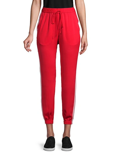 Shop Bcbgeneration Side-striped Jogger Pants In Red