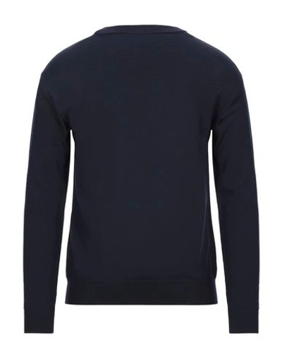 Shop Moschino Sweaters In Dark Blue