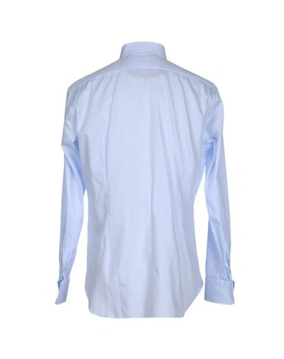 Shop Alessandro Gherardi Shirts In Sky Blue