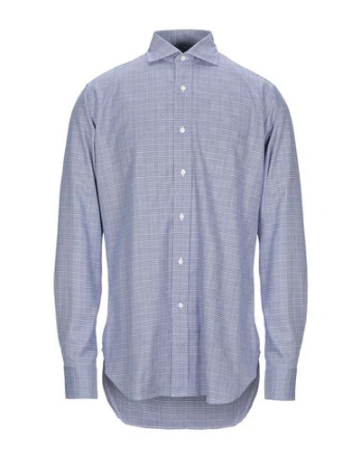 Shop Alessandro Gherardi Checked Shirt In Blue