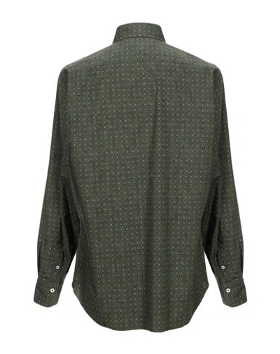 Shop Alessandro Gherardi Patterned Shirt In Military Green