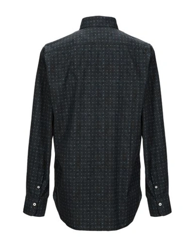 Shop Alessandro Gherardi Patterned Shirt In Dark Blue