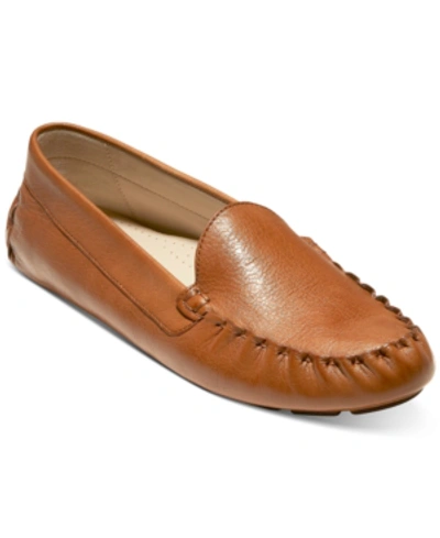 Shop Cole Haan Evelyn Driver Loafers In Brown