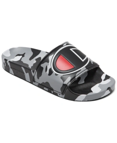 Champion Men's Ipo Camo Slide Sandals From Finish Line In Black/white |  ModeSens