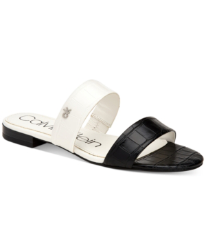 calvin klein flip flops womens