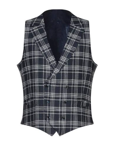 Shop Luigi Bianchi Mantova Suit Vest In Dark Blue