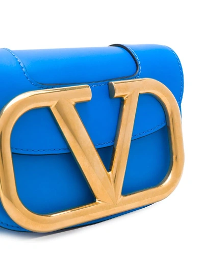 Shop Valentino Garavani Vltn Neck Strap Wallet In Blue