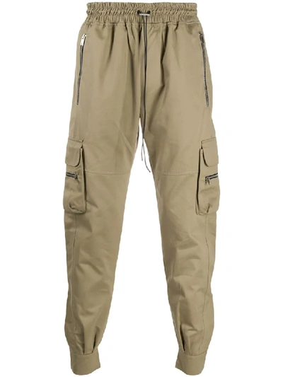 Shop Represent Elasticated Waist Trousers In Neutrals